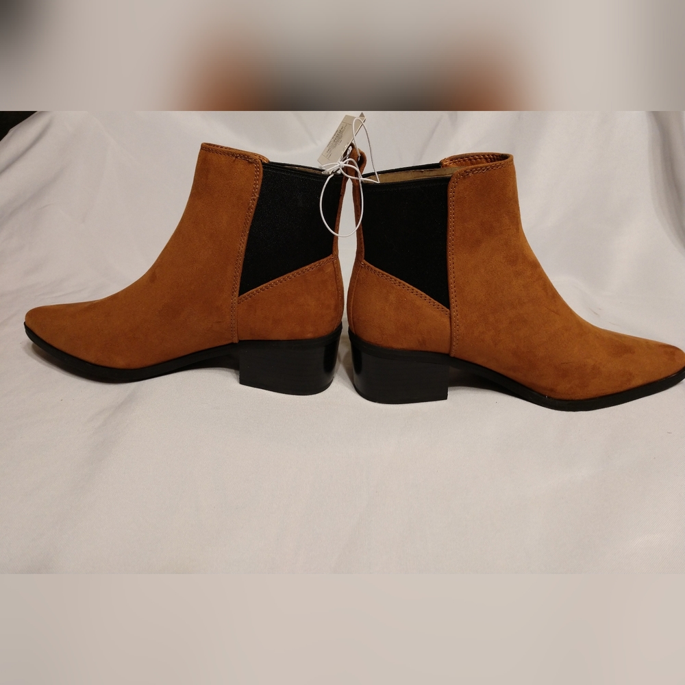 Women's Gwen Low Shaft Heeled Boots - A New Day" Cognac 6.5 - Picture 7 of 8